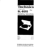 Technics - SLB-202 - Owners manual 